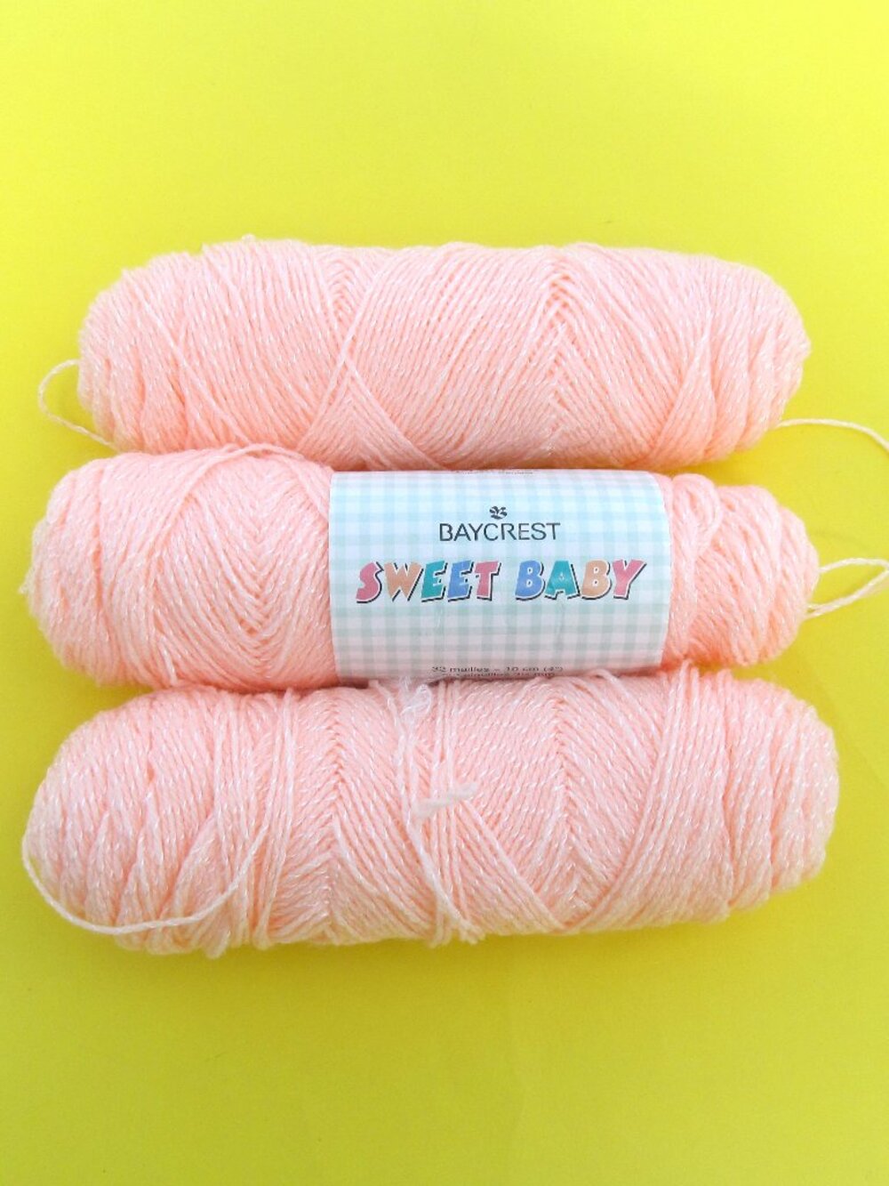 Sweet baby Baycrest yarn peach pink colour